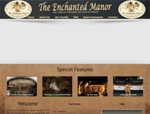 Tablet Screenshot of enchantedmanorevents.com